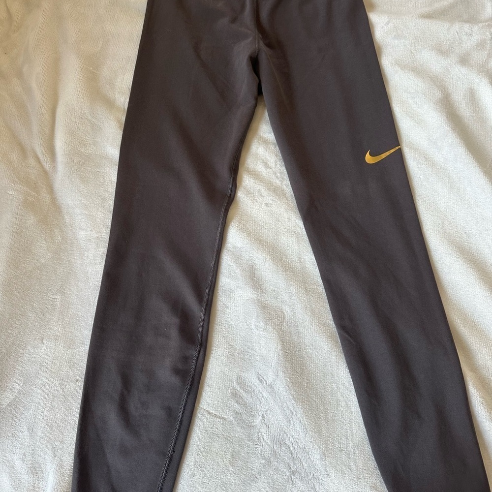 Nike Leggings with Gold Swoosh